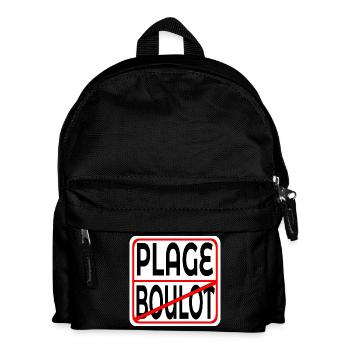 Début des vacances BOULOT PLAGE - Sac à dos Enfant - noir - Devant