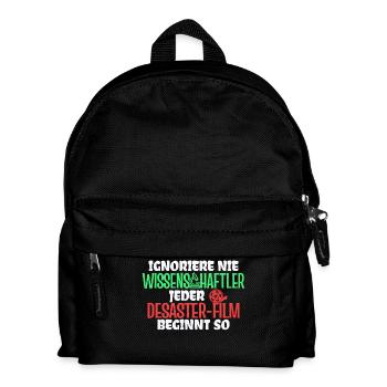 Film Schauen Movies Statement Dvd Abend Kinoabend - Kinder Rucksack - Schwarz - Vorne