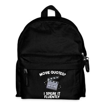 Kinoabend Statement Movies Cineast Theater Filme - Kinder Rucksack - Schwarz - Vorne
