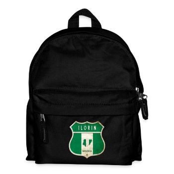 Ilorin Nigeria Armoiries Drapeaux Design - Sac à dos Enfant - noir - Devant