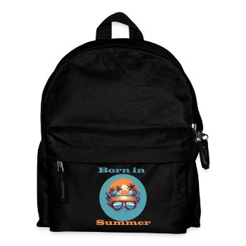 Born in Summer - Kids' Backpack - black - Front