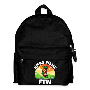 Film Schauen Movies Statement Theater Filmabend - Kinder Rucksack - Schwarz - Vorne