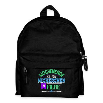 Cineast Binge Watching Movies Theater Statement - Kinder Rucksack - Schwarz - Vorne