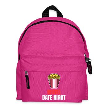 Movies Statement Cineast Binge Watching Popcorn - Kinder Rucksack - Fuchsia - Vorne