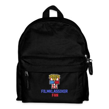 Kino Movies Theater Statement Popcorn Filmabend - Kinder Rucksack - Schwarz - Vorne