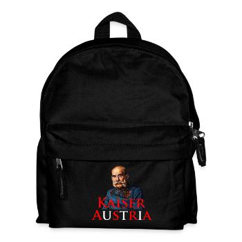 Kaiser Austria – Historisches Österreich Motiv - Kinder Rucksack - Schwarz - Vorne