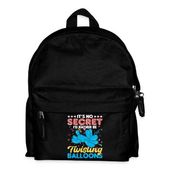 Ballon Twisting Design - Kinder Rucksack - Schwarz - Vorne