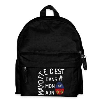 T SHIRT MAYOTTE C'EST DANS MON ADN - Sac à dos Enfant - noir - Devant