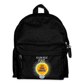 Umwelt Statement Umweltschutz Erde Naturschutz - Kinder Rucksack - Schwarz - Vorne