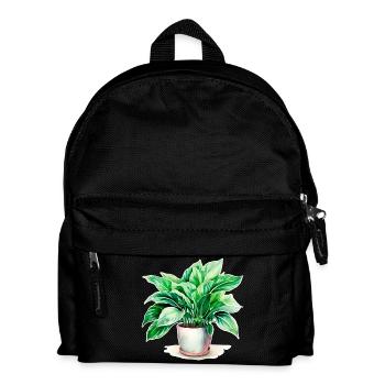 Houseplant watercolors - Kids' Backpack - black - Front