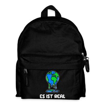 Mutter Erde Umwelt Umweltschäden Statement Natur - Kinder Rucksack - Schwarz - Vorne