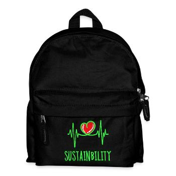Environnement Déclaration de durabilité Protection de l’environnement Terre - Sac à dos Enfant - noir - Devant