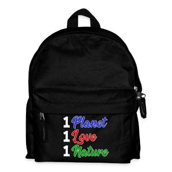 Mother Earth Planet Nature Statement Conservation - Kids' Backpack - black - Front