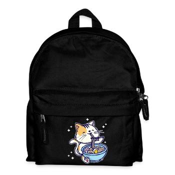 Ramen Anime Manga Comic Cat Animation Japan - Kids' Backpack - black - Front