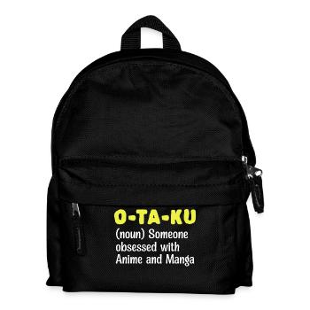 Manga Comic Anime Japanisch Statement Otaku - Kinder Rucksack - Schwarz - Vorne