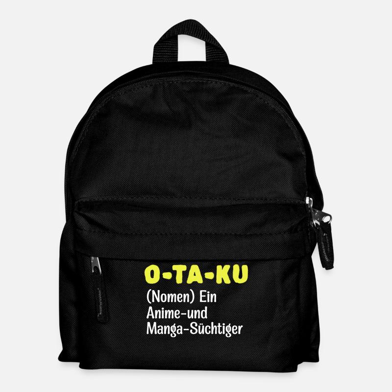 Manga Statement Anime Otaku Mangastyle Trickfilm - Kinder Rucksack - Schwarz