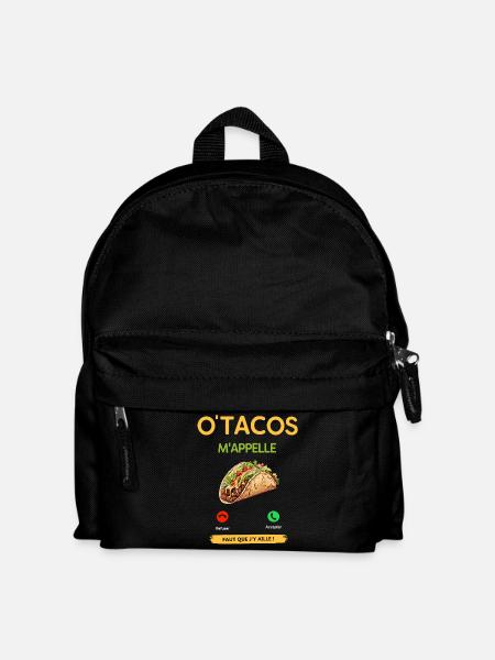 Tacos Mappelle Illustration - Sac à dos Enfant - noir