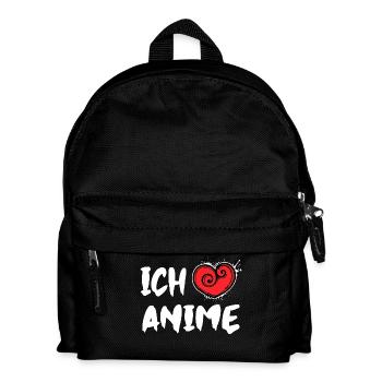 Herz Manga Ich Liebe Anime Statement Japan Comic - Kinder Rucksack - Schwarz - Vorne