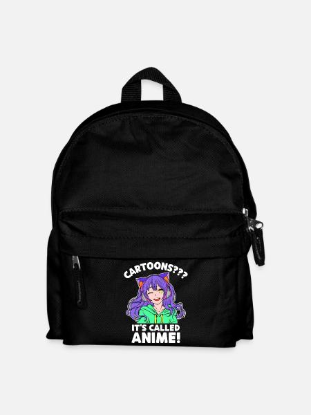 Manga Trickfilm Anime Comic Japan Zeichentrick - Kinder Rucksack - Schwarz