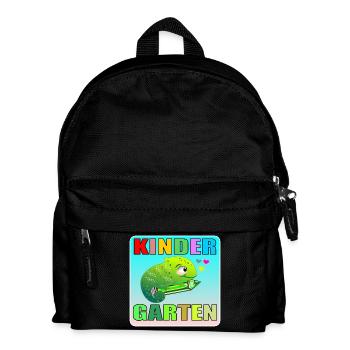 KINDERGARTEN KIND TIERE AMPHIBIE - Kinder Rucksack - Schwarz - Vorne