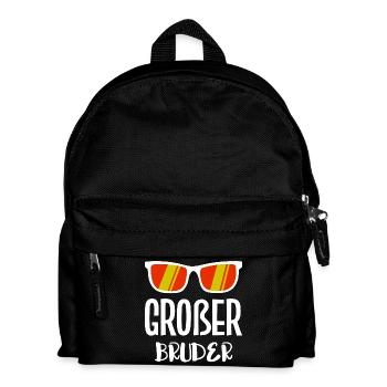 Big Brother Statement Bro Siblings Brother's Heart - Kids' Backpack - black - Front