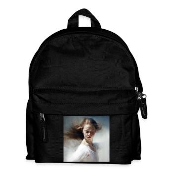 Frauenmalerei 01 - Kinder Rucksack - Schwarz - Vorne