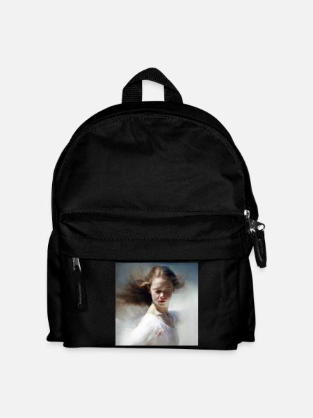 Peinture Femme 01 - Sac à dos Enfant - noir
