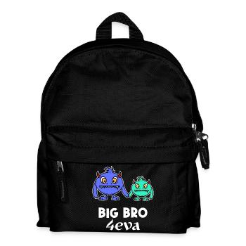 Siblings Brother's Heart Bro Big Brother Statement - Kids' Backpack - black - Front