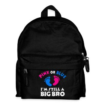 Brother's Heart Proud Big Brother Bro Statement - Kids' Backpack - black - Front