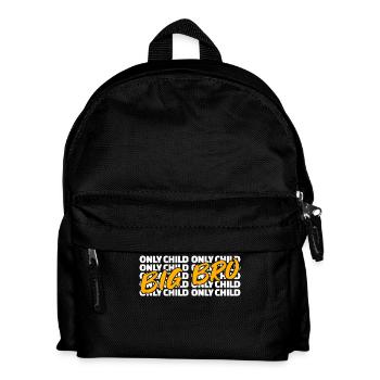 Siblings Bro Only Child Statement Big Brother - Kids' Backpack - black - Front