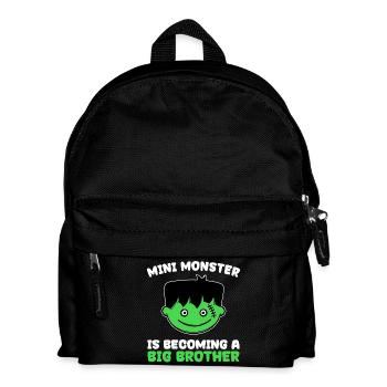 Siblings Bro Big Brother Statement Brother's Heart - Kids' Backpack - black - Front