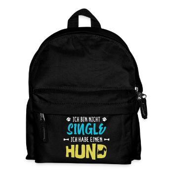 Hund Statement Haustiere Kuscheltier Lieblingstier - Kinder Rucksack - Schwarz - Vorne