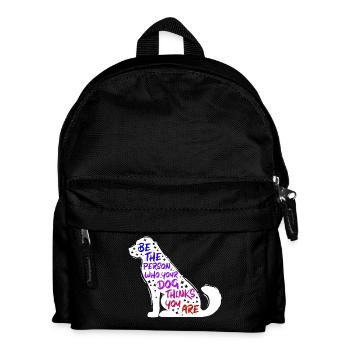 Dog Pets Statement Animal préféré - Sac à dos Enfant - noir - Devant