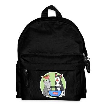 Aquarium, Poisson, Chien, Chat, Animaux de compagnie, Animaux domestiques, Animaux de compagnie, - Sac à dos Enfant - noir - Devant