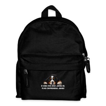Bernese mountain dog - Kids' Backpack - black - Front