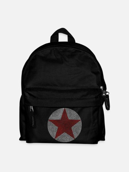 stern im kreis - Kinder Rucksack - Schwarz