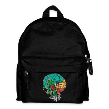 Nachhaltigkeit Umwelt Umweltschützer Baum Erde - Kinder Rucksack - Schwarz - Vorne