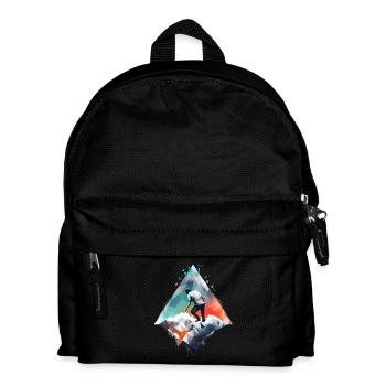 Adventurers on the Geometric Mountain Range - Kids' Backpack - black - Front