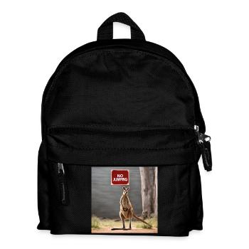 NoJumping - Kangaroo MEME - Kinder Rucksack - Schwarz - Vorne