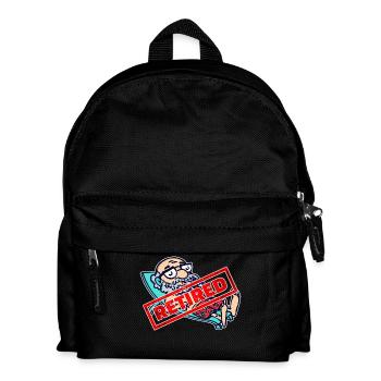 Retraite des aînés Dire retraite - Sac à dos Enfant - noir - Devant