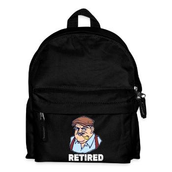 Retirement Saying Pensioner Retiree Leisure - Kids' Backpack - black - Front