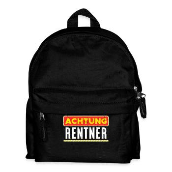 Rentner Statement Ruhestand Pensionär Senior - Kinder Rucksack - Schwarz - Vorne