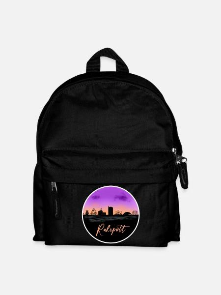 Ruhrpott Fineline Skyline - Kinder Rucksack - Schwarz