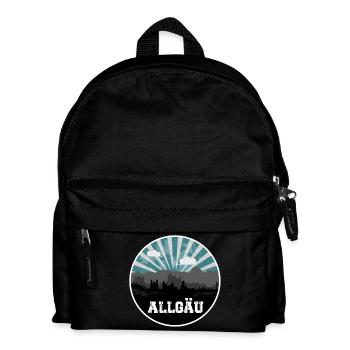 Ligne d’horizon de l’heure bleue de l’Allgäu - Sac à dos Enfant - noir - Devant