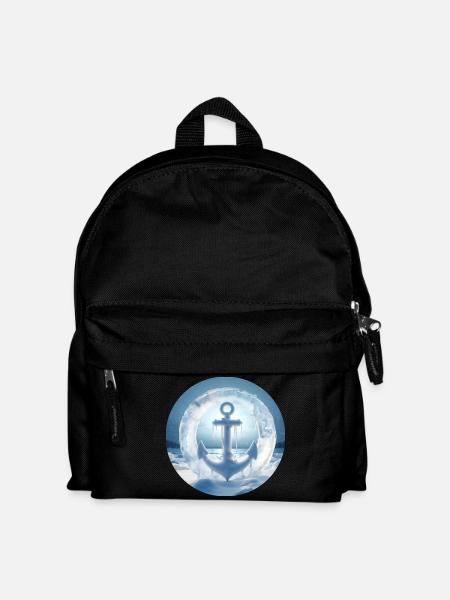 Anker Eis Schnee vereist - Kinder Rucksack - Schwarz