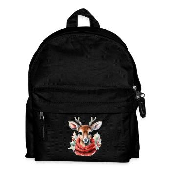 Reh Deer Christmas - Kinder Rucksack - Schwarz - Vorne