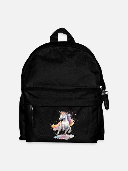 tanzendes Einhorn - Kinder Rucksack - Schwarz