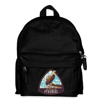 Vulture Badge, Pyrenees Park: Protected Nature - Kids' Backpack - black - Front