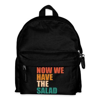 DENGLISCH- Now we have the Salad Herren Geschenke - Kinder Rucksack - Schwarz - Vorne