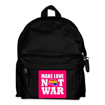 Make love not war - Kinder Rucksack - Schwarz - Vorne